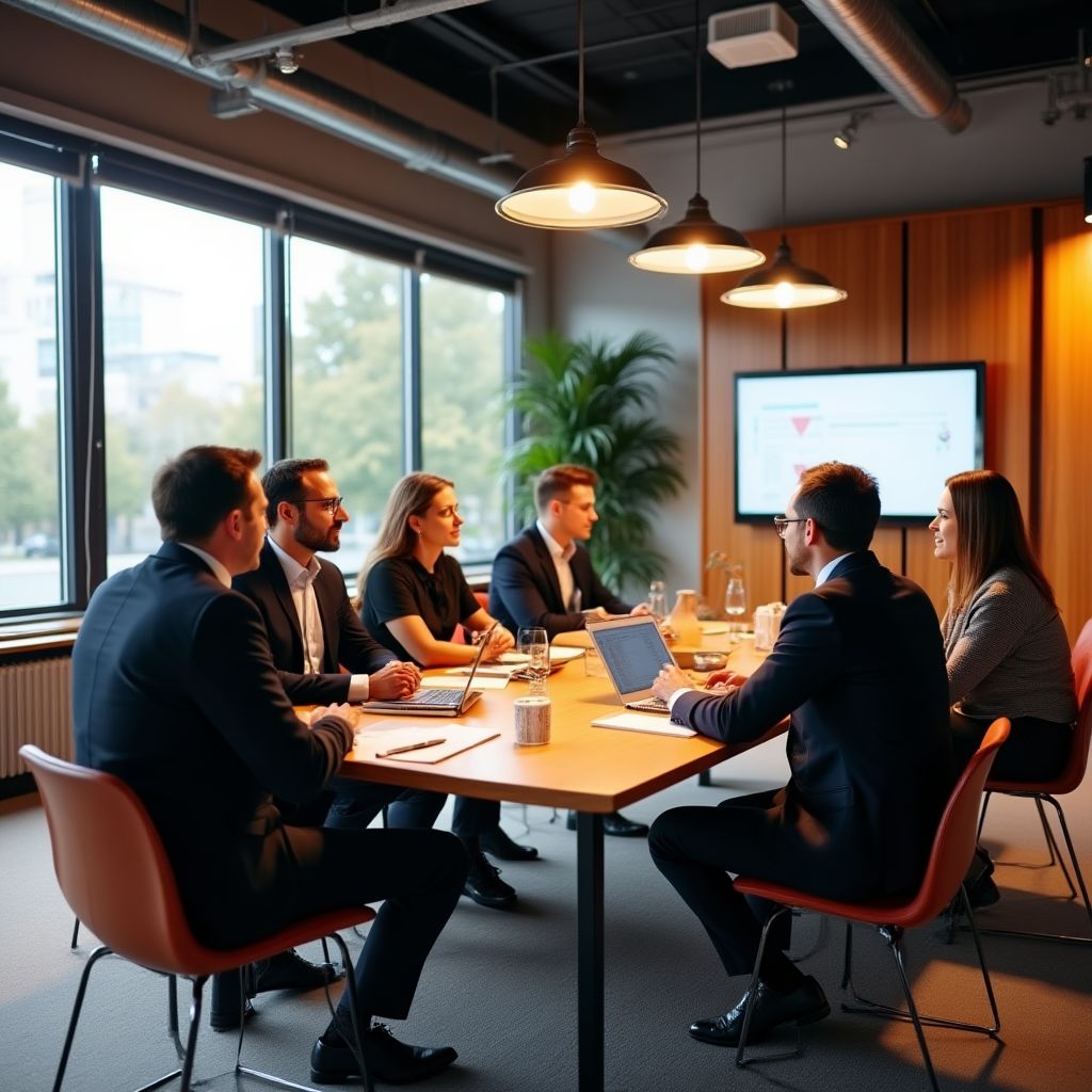 ProCoach ekibi bir toplantıda